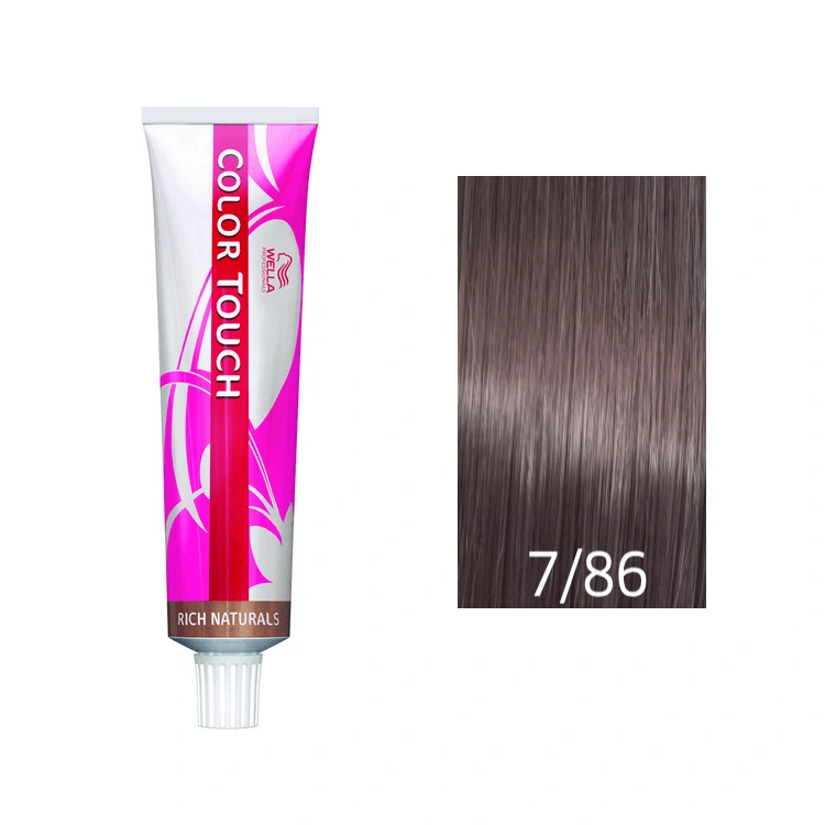 Wella Color Touch Hajszínező - 7/86 60ml Medium Blonde Pearl Violet képe 1